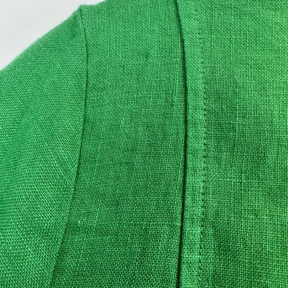 Seasalt Cornwall Painting Class Dress Green 100% Linen Midi Pocket Shift US 8 - Picture 14 of 14